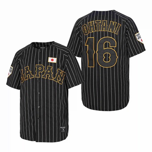 Maglia Baseball Giappone 16 OHTANI Cucito Ricamo Economica Alta Qualità Outdoor Spo - Foto 8 di 14