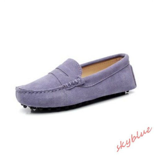 Damas Mocasines sin cordones Gamuza Cuero Mocasines Planos Informales Zapatos para Conducir 4-8.5 - Imagen 15 de 25