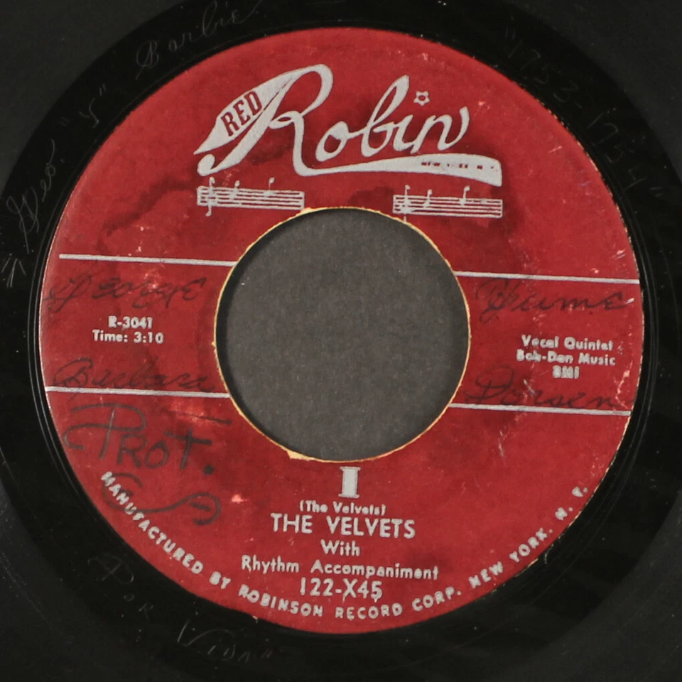 VELVETS: i / at last RED ROBIN 7" Single 45 RPM - Image 2 of 2