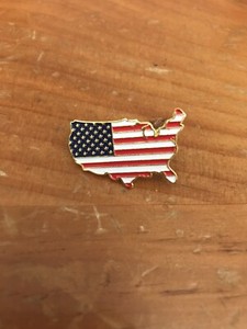 American Flag//Continental USA! Lapel Vest Hat Pin or Tie Tack-Brand New!