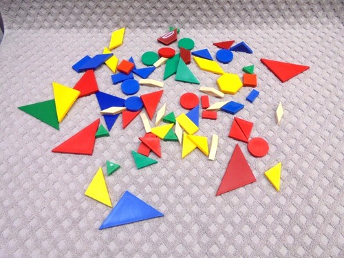 Set Tangram in Plastica Manipolatori Matematica Scuola 68 pz. Scuola casalinga educativa - Foto 3 di 3
