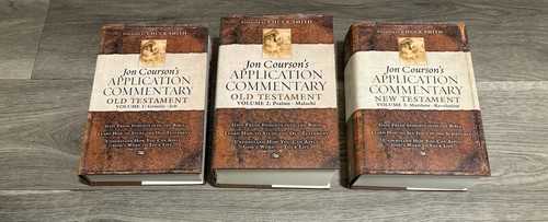 Jon Courson's Application Bible Commentary Old & New Testament 3 Vol. Full Set - Picture 1 of 10