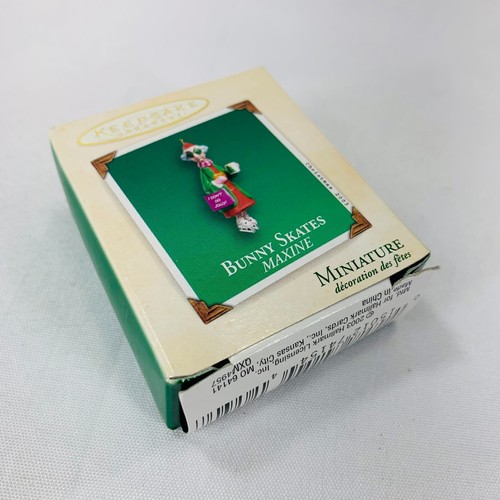 Maxine Bunny Patines Miniatura Sello Recuerdo Ornamento - 2003 - Imagen 4 de 9