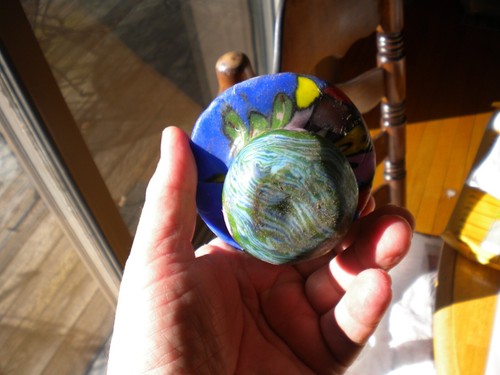 Vintage  PSYCHEDELIC MUSHROOM CANDLE looks like the hobit - Picture 2 of 3