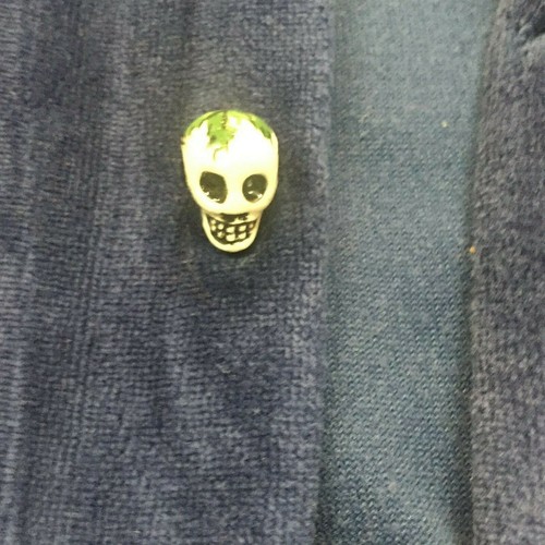 HARLEY DAVIDSON LIBÉLULA MATERIAL EXTRA GRUESO ANTIGUO CON AGUJEROS Y DESGASTE B16 - Imagen 1 de 10