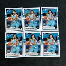 (6) 2020-21 Panini Donruss VERNON CAREY JR. Hornets RATED ROOKIE BASE #241 Lot