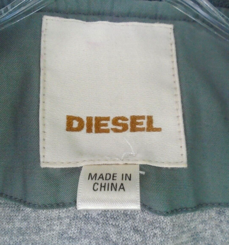 Chaqueta con capucha forrada de lana Diesel IND 78 para hombre talla L gris - Imagen 2 de 6