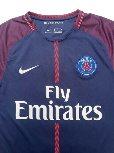 2017 Nike Paris Saint Germain #9 Edinson Cavani maglia grande uomo blu - Foto 3 di 12