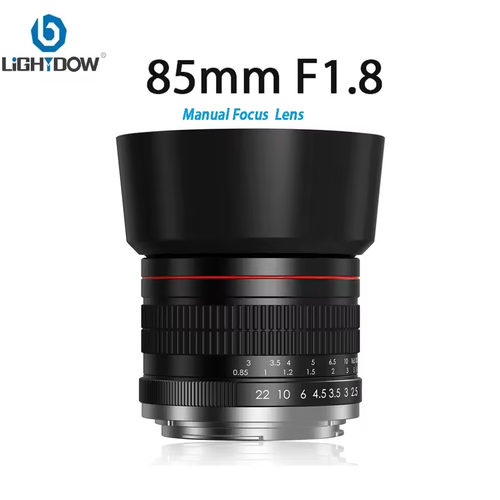 Lightdow 85mm F1.8 Portrait Lens for Sony E Mount Manual Focus Full Frame - Picture 4 of 8