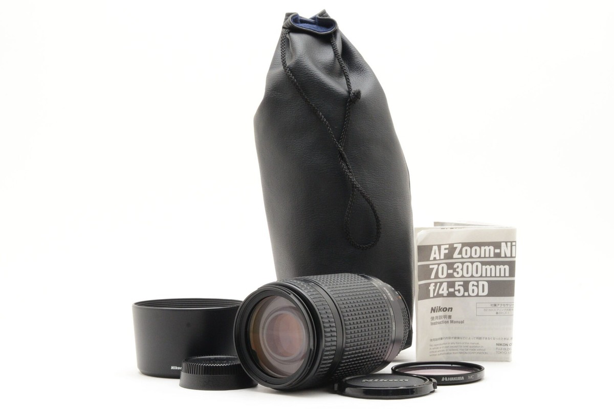 Nikon AF Nikkor 70-300mm F4-5.6 D Zoom Lens w/HB-15 From