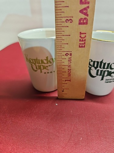 Kentucky Cup 1999 Day Of Champions Turfway Park Shot Glasses Set Of 2 Pre-owned - Picture 10 of 11