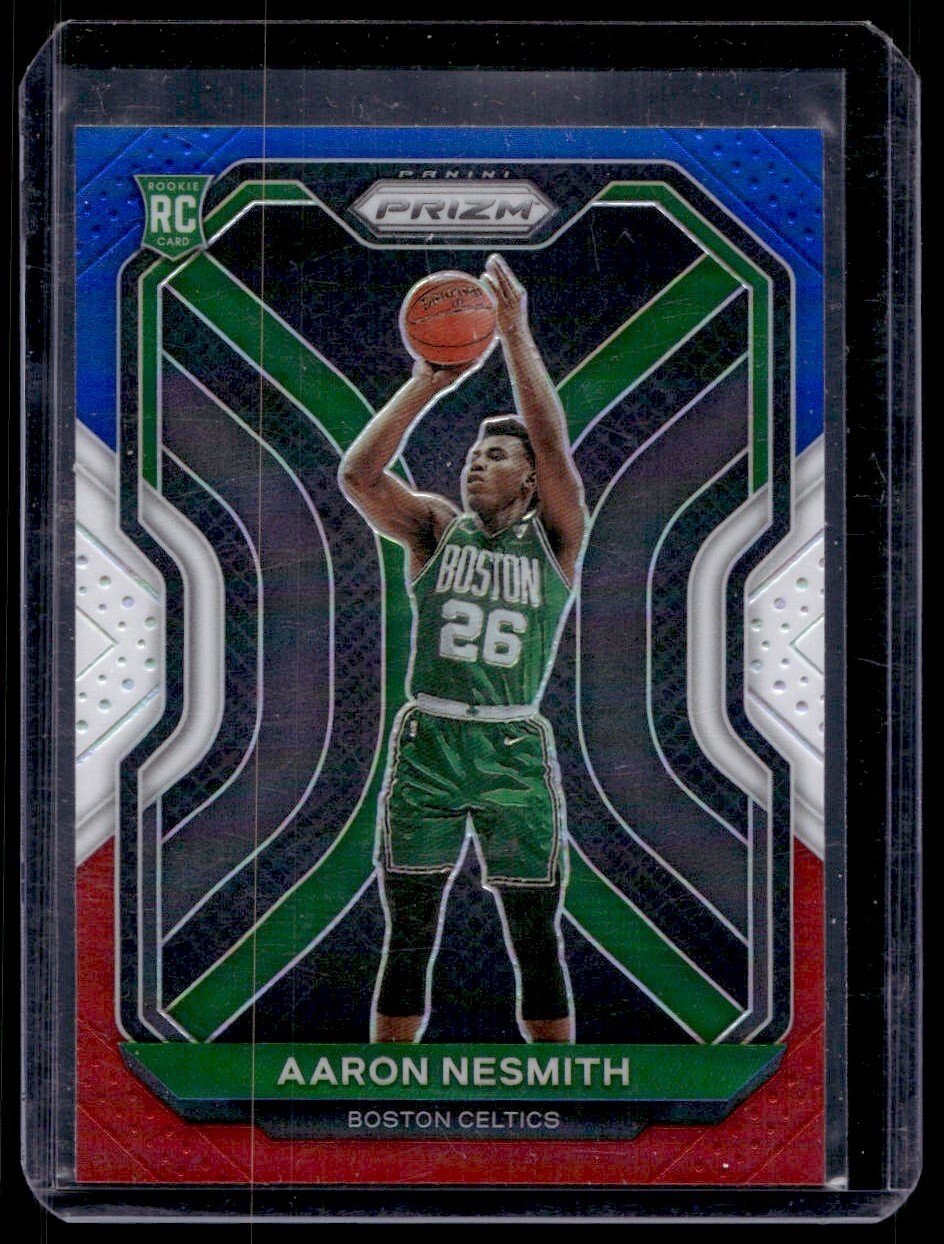 2020-21 Panini Prizm Red White Blue Aaron Nesmith Rookie G12 Boston Celtics #282