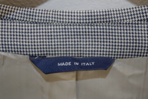 204 NEW Brooks Brothers Italy Sport Coat Mens 40S Worsted Wool Houndstooth - Picture 3 of 11