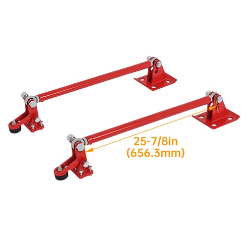 Red Rear Traction Tie Bar For Chevrolet Silverado & GMC Sierra 2WD 4WD 1999-2018 - Picture 3 of 19