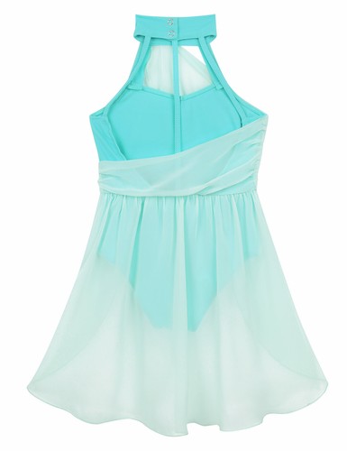 Kid Girls Lyrical Ballet Tutu Dress Gymnastics Leotard Bodysuit Skirts Dancewear - Imagen 22 de 75