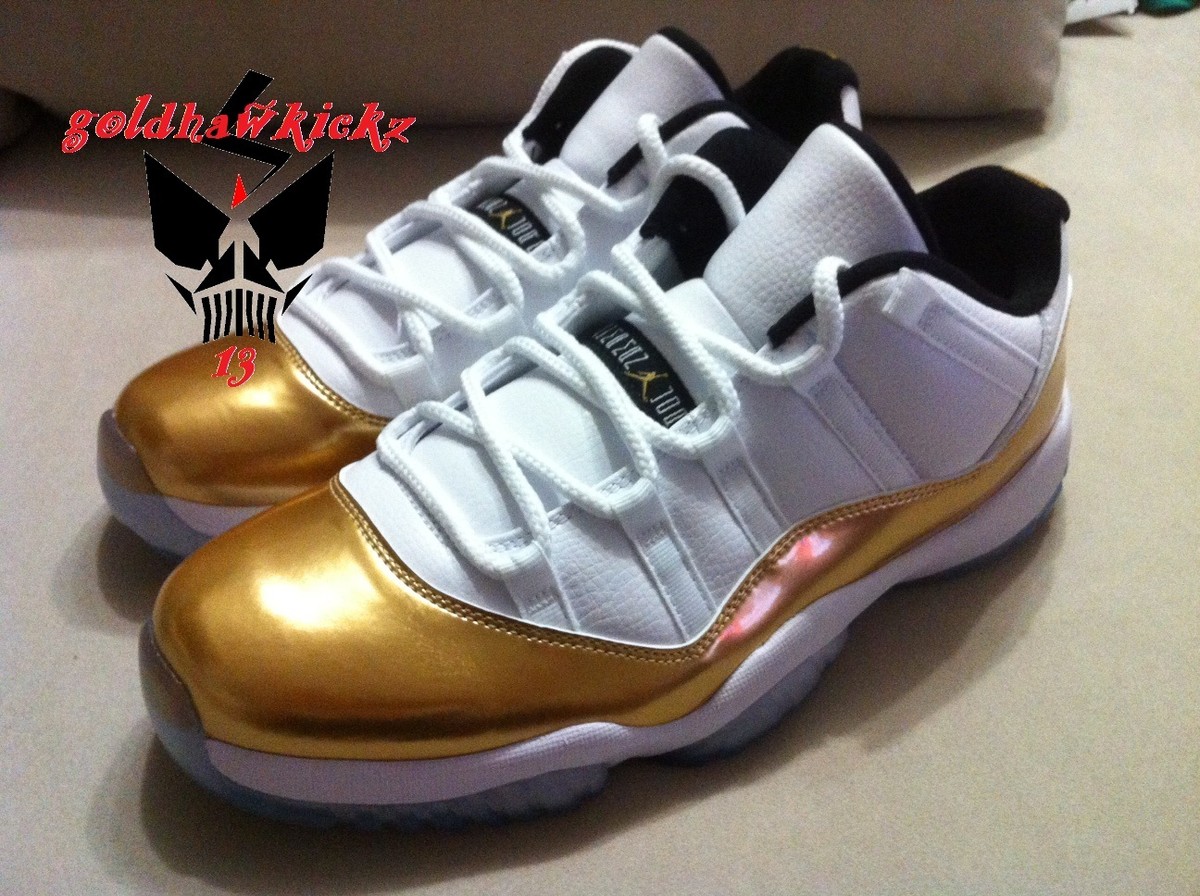 Air Jordan 11 Low ホワイト/ゴールド　クロージングセレモニー AIR JORDAN 11 XI RETRO LOW NEW SIZE 13 CLOSING CEREMONY