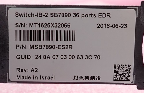 Mellanox SB7890 36x 100G QSFP28 F2R Infiniband EDR Unmanaged Switch MSB7890-ES2R - Bild 5 von 6