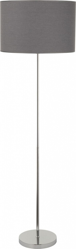 Stehleuchte Stehlampe Modern Stoff Grau Rund Zylinder Chrom H168cm Schlafzimmer Stehleuchte Stehlampe Modern Stoff Grau Rund Zylinder Chrom H168cm Schlafzimmer