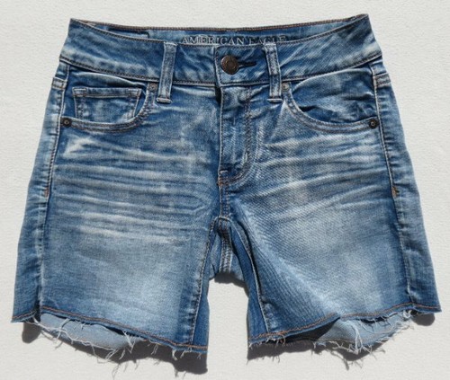 Super Stretch Denim MIDI Jeans Shorts 