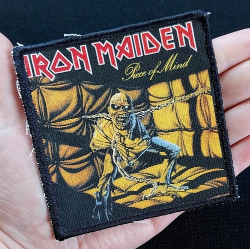 IRON MAIDEN 80s True Vintage Album Cover Piece of Mind Patch Derek Riggs ART - Picture 1 of 6