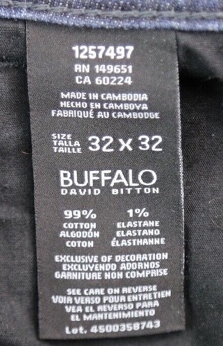 Jeans Uomo Buffalo David Bitton Jackson X Dritto Elasticizzato Tg 32x32 (Msr 33x31) - Foto 4 di 8