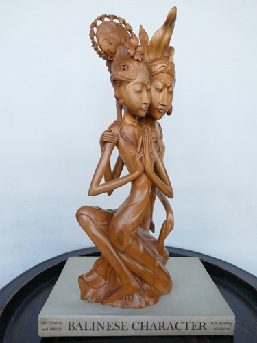 Rama & Sita Bali Hand Carved Wood Sculpture Balinese carving Tantra Gallery Mas - Picture 2 of 18
