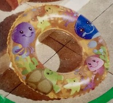 Swimming Ring Childrens Kids Inflatable Pool Swim Float Holiday Girls Pink Age3+