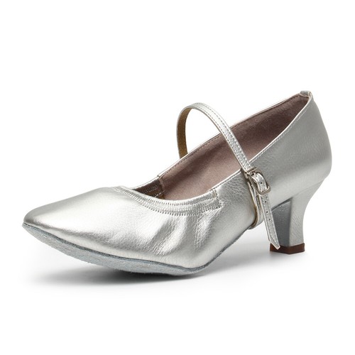 Women Modern Dance Shoes Closed Toe Ballroom Latin Tango Practice Shoes 5cm Heel - Picture 15 of 20