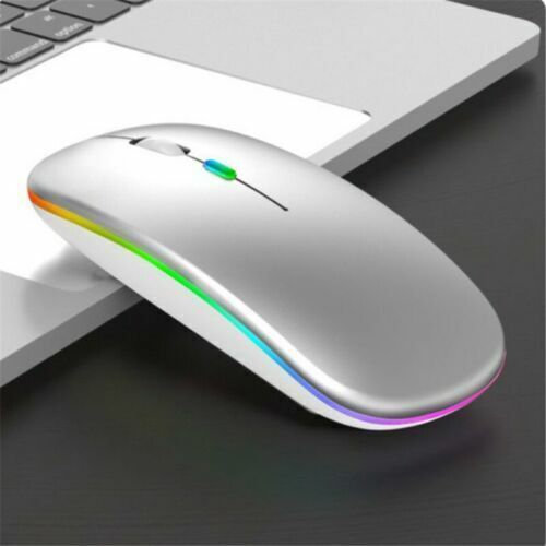 Pc For Rechargeable+USB Laptop Led Wireless Mouse Light Optical Cordless Mice - Picture 14 of 18