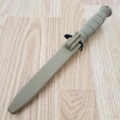 M319 Military Coyote Fixed-Blade Knife Stainless Steel Blade ABS Handle w/Sheath - Picture 10 of 12