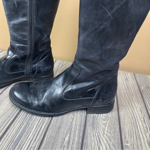 Born Black Leather Knee-High Boots Women's 8.5 / 40 - Bild 12 von 15