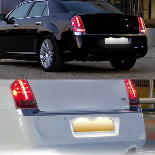 For 2005-14 Chrysler 300 300C White LED License Plate Lights Lamp Error Free 2PC - Picture 4 of 12