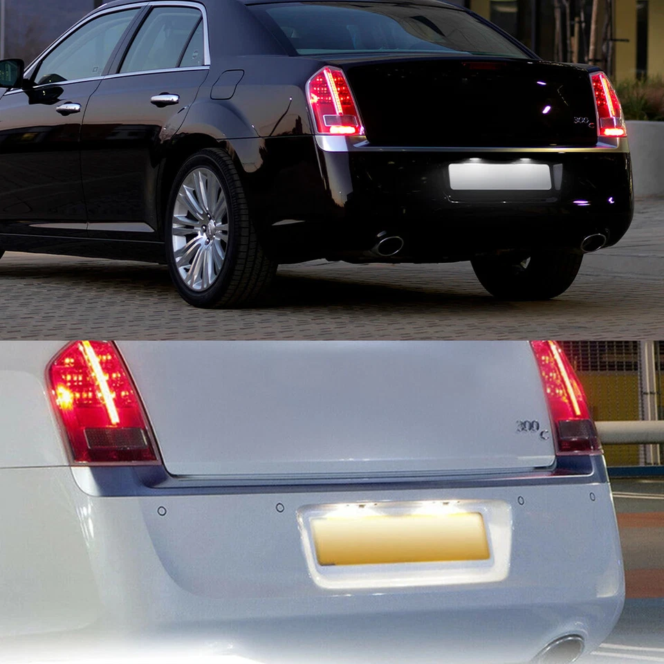 Para Chrysler 300 300C 2005-14 Blanco LED Luces de matrícula Lámpara Sin errores 2 piezas Foto 4 de 4