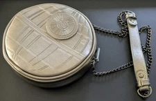 Disney Star Wars Death Star Purse Pewter Chain Strap Shoulder Bag Round NEW.