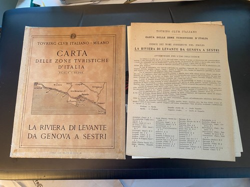 Carta delle zone turistiche d'Italia. La Riviera di Levante da Genova a Sestri. - Picture 2 of 3