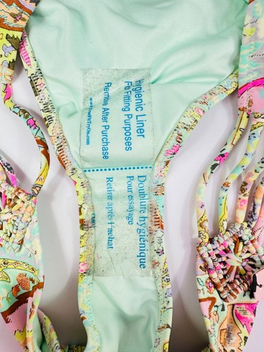 Victoria's Secret Floral Cheeky Bikini Swimsuit Bottoms Womens MultiColor Size S - Picture 5 of 9