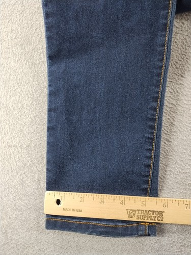 Flying Monkey Women's Jeans Dark Blue Size 31 Stretch Straight Mid 30.5" Denim - Picture 11 of 11