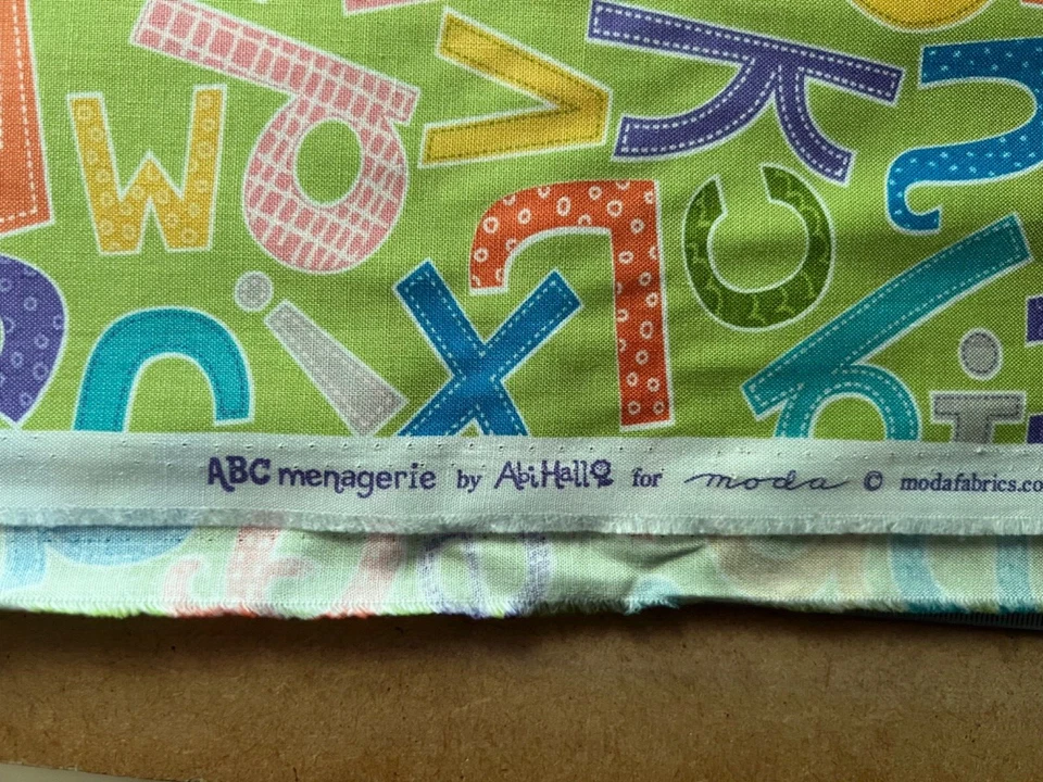 Moda Fabric ABC Menagerie 39522-15 Patchwork fabric. 100% cotton. 1 metre - Image 2 of 2