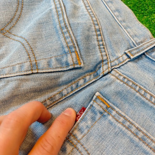 Levi's 501 Jeans Herren 26x32 Blau Button Fly Straight Regular Classic Denim Hose - Bild 5 von 17