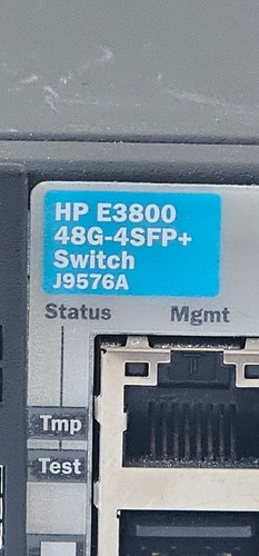 Switch HP E3800 48G-4SFP+ J9576A 🌐 10Gb SFP+ ✅ FUENTE DE ALIMENTACIÓN | Encendido | Usado - Imagen 2 de 12