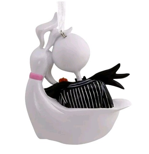Hallmark Nightmare Before Christmas 2 Ornaments-Jack Skellington & Zero + Sally - Picture 5 of 13