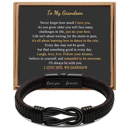 Knot Bracelet Gifts for Men Stainless Steel Infinity Bracelets Love You Forever - Picture 13 of 36