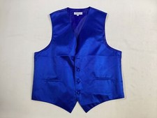 Mens Vesuvio Napoli Blue Suit Vest Size L Large NWOT