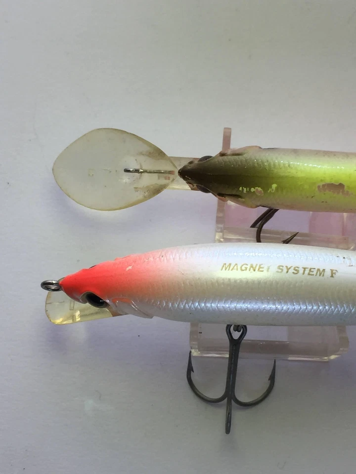 DUEL Aile Magnet F 9 y HardCore Shad SR 60SF Lote 2 Cebo Usado Pesca Plástico Foto 4 de 4