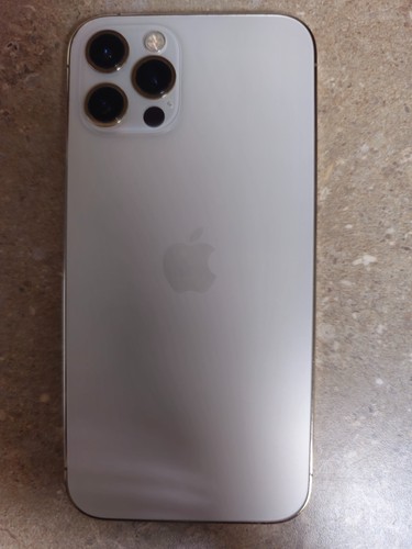 Apple iPhone 12 Pro 128 Go Or débloqué, haut-parleur d'oreille endommagé et micro/face identifiant - Photo 3 sur 7