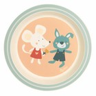 sigikid 4 Freunde Teller Maus und Hase Yellow Speiseteller Kinder Ø 21.5 cm
