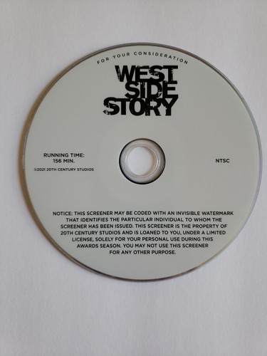 WEST SIDE STORY For Your Consideration Screener Promo DVD, 2022, Ariana Debose - Picture 3 of 4