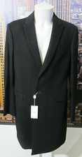 MEN'S COAT GIORGIO ARMANI COLLECTIONS SIZE 52 XL BLACK - NEW AND ORIGINAL