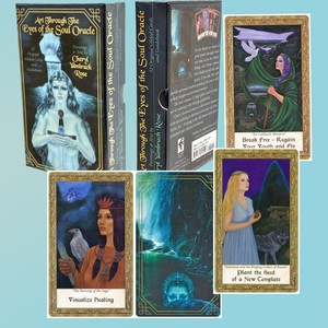 034-ART-THROUGH-THE-EYES-OF-THE-SOUL-034-ORACLE-GUIDEBOOK-amp-CARDS-Cheryl-Yambrac-Rose