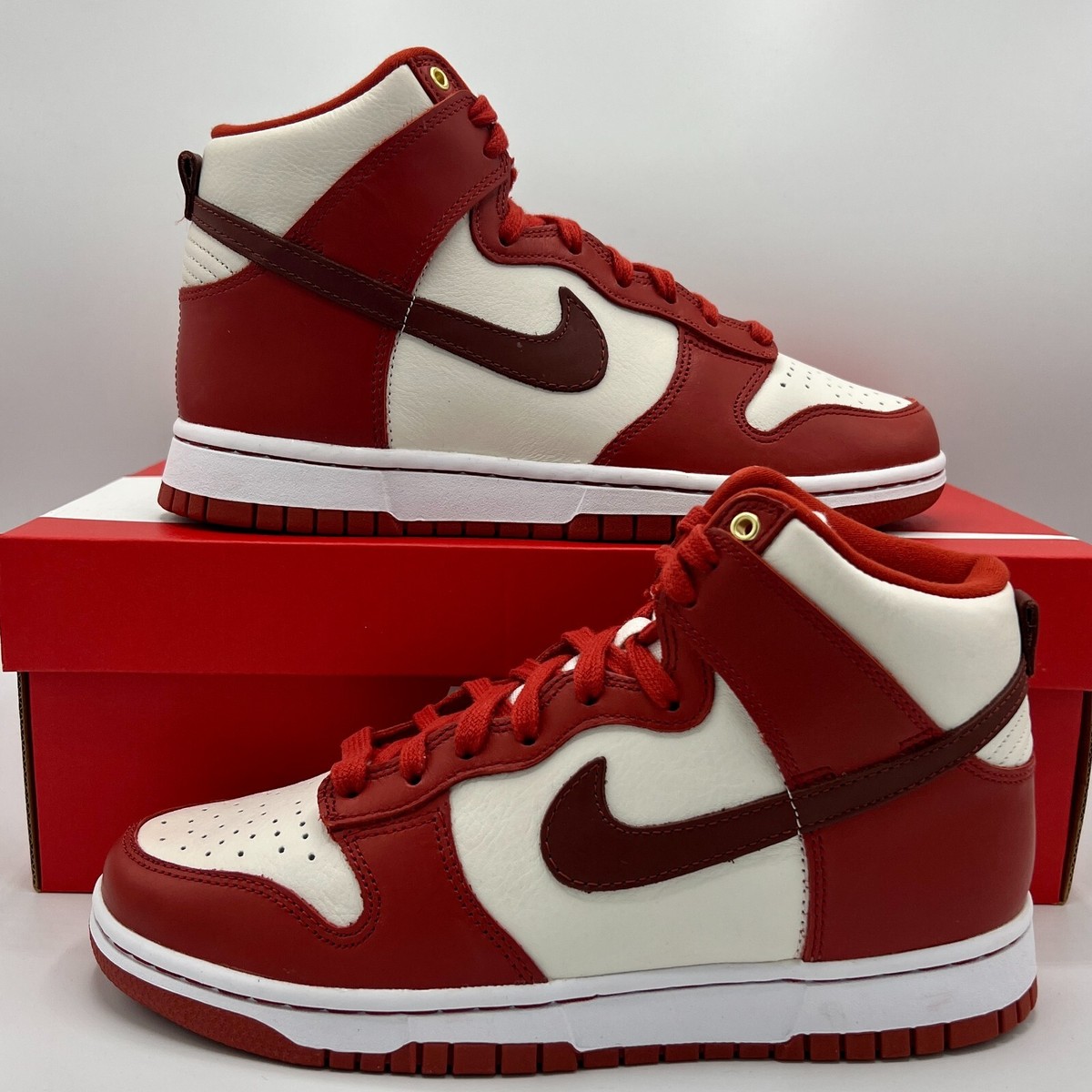 Nike Women's Dunk High 70 LXX Cinnabar Mars Stone Red White DX0346